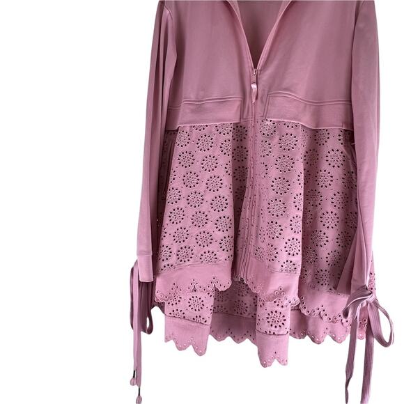 PUMA X FENTY BY RIHANNA Eyelet Jacket in Bridal Rose Size 0 - Picture 8 of 8